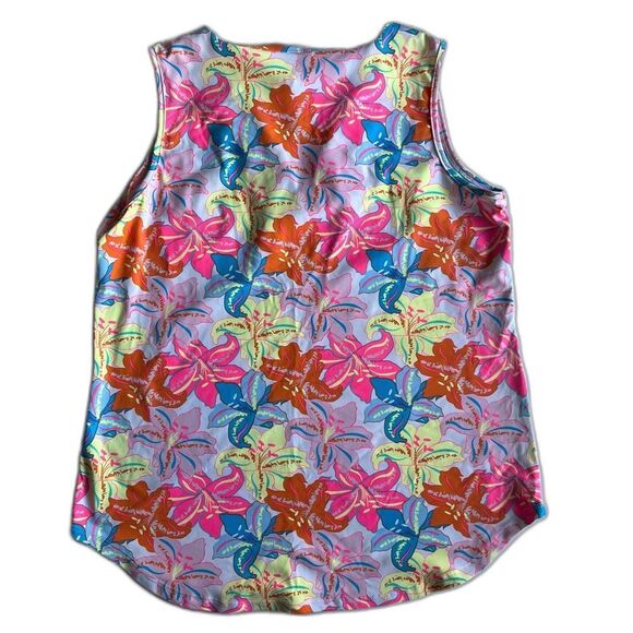 Lulu B Small Vneck Sleeveless Top with UPF50 Protection - Picture 4 of 4